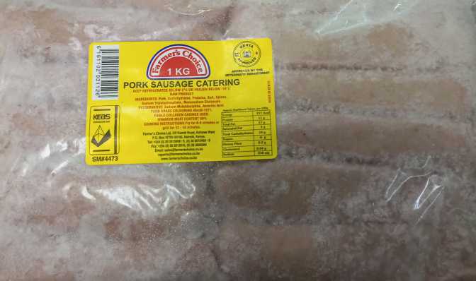 Farmers choice pork sausage