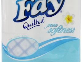 Fay white quilted 2ply toilet paper 4pcs